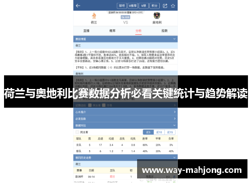 荷兰与奥地利比赛数据分析必看关键统计与趋势解读